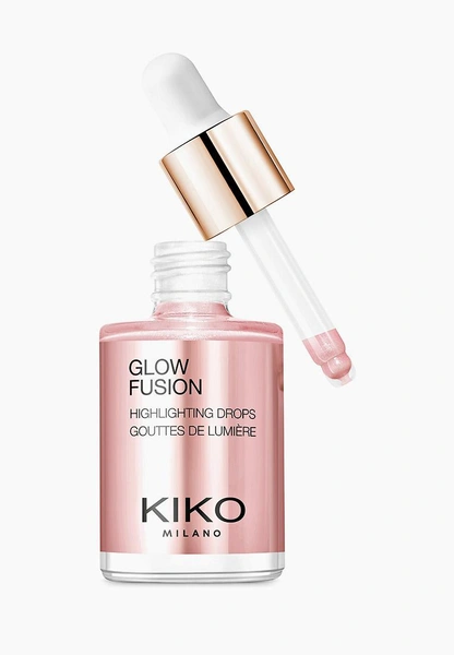 Хайлайтер Kiko Milano для лица жидкий с металлическим финишем GLOW FUSION HIGHLIGHTING DROPS