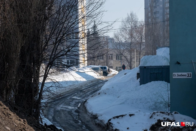Спуск в низину к новым ЖК | Источник: Булат Салихов / UFA1.RU