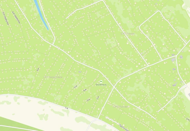 В СНТ входят сотни домов в Первомайском районе | Источник: 2GIS