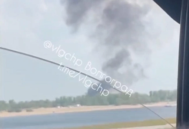 Пожар в Заволжье идеально наложился на набат в городе | Источник: Vlgchp / T.me