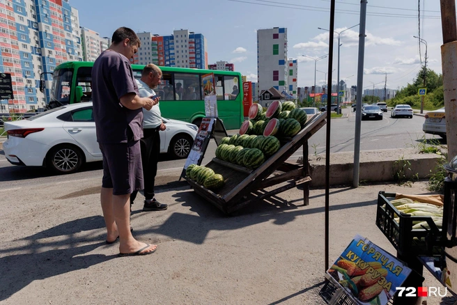 К нашему удивлению, на каждой точке обзора были покупатели. Кажется, люди соскучились по витаминам | Источник: Ирина Шарова / 72.RU