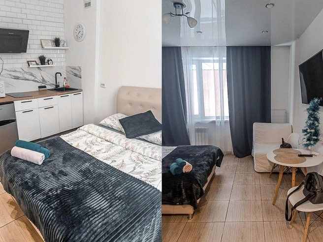 В апартаментах было все необходимое: совместный санузел с душевой, телевизор, посуда, утюг, микроволновка | Источник: читательница Любовь