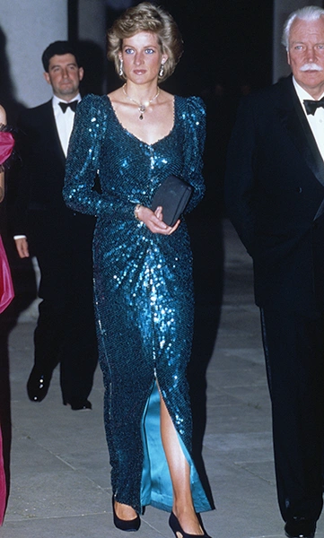 На благотворительном балу, в Миддлэсексе, 1989 г.