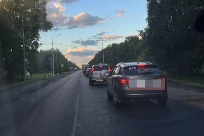 Пробки под Северодвинском: видео трассы в час пик