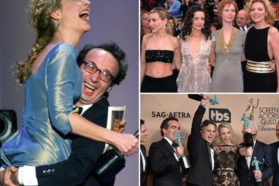 Культовые моменты премии Actor Awards: Брэд Питт и Дженнифер Энистон