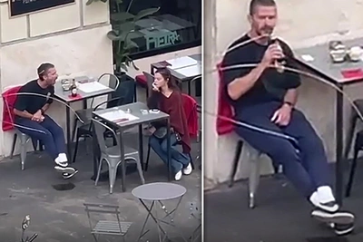 Шайя Лабаф накричал на женщину в ресторане: видео