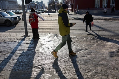 Первый февральский дождь и оттепель до +5 в Новосибирске