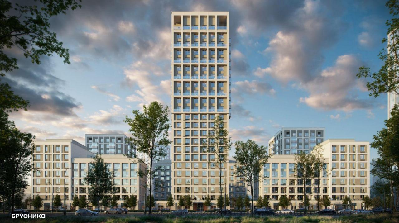 «Брусника» озвучила цены на первые квартиры в микрорайоне у озера Верховое