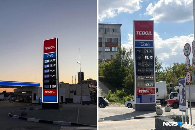 АЗС «Teboil» на Фабричной | Источник: Елизавета Горячева, Настасья Медведева / NGS.RU