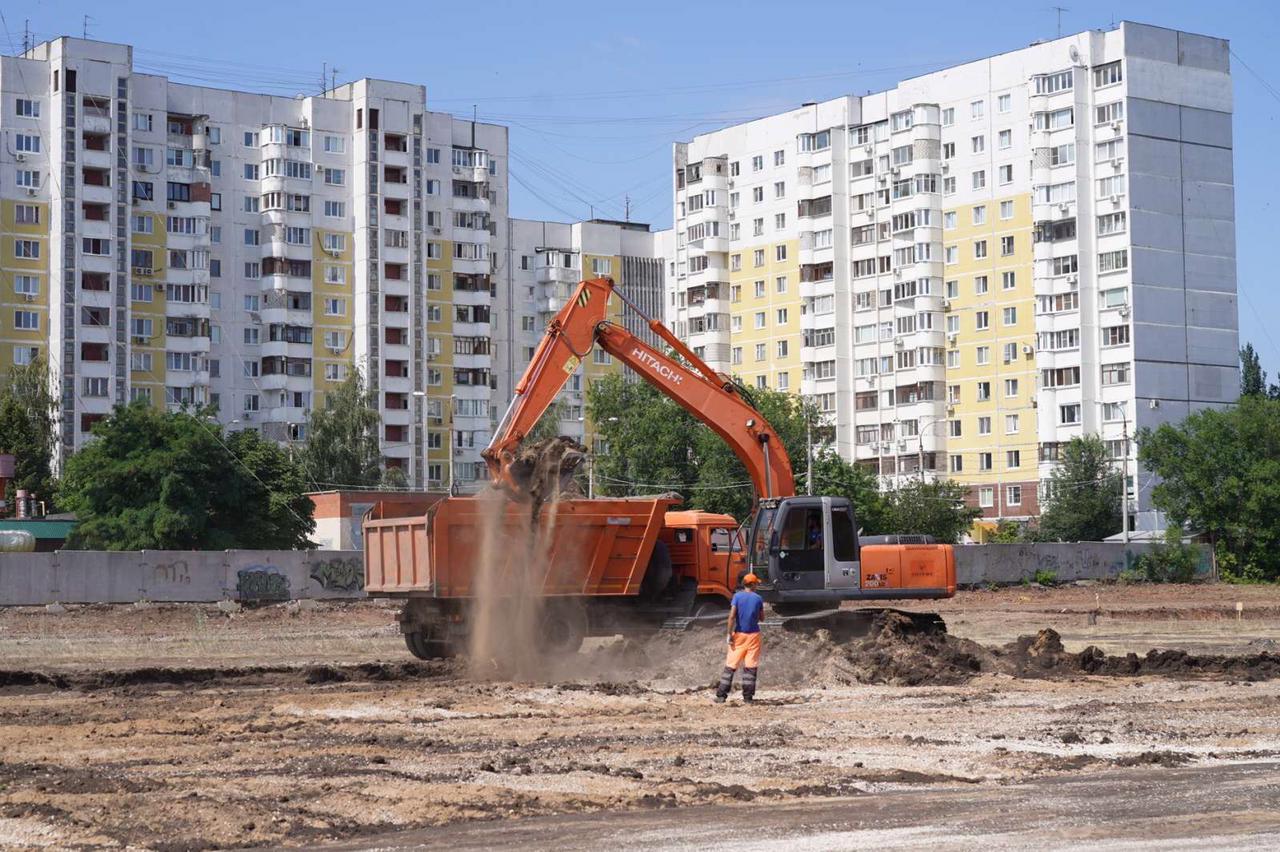 Строительство объекта ведется. Орбита, Самара, Ново-Вокзальная улица, 70а. Стадион Орбита Самара. ТОС Орбита Самара.