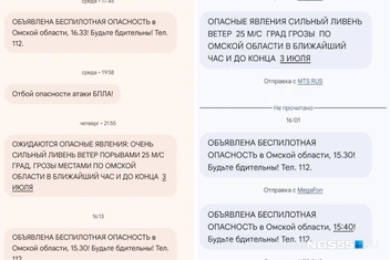 Омичи получили оповещения с большой задержкой | Источник: читатели NGS55.RU