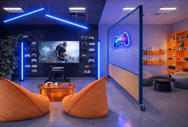 В проекте гейм-зона с PlayStation 5, уютные переговорки, столовая и даже пространство для спорта | Источник: «Международный институт развития и карьеры»