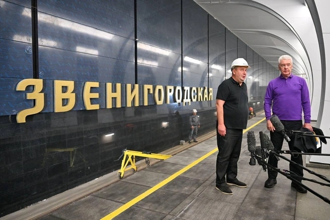 Собянин побывал у строителей | Источник: Мэр Москвы Сергей Собянин / Telegram