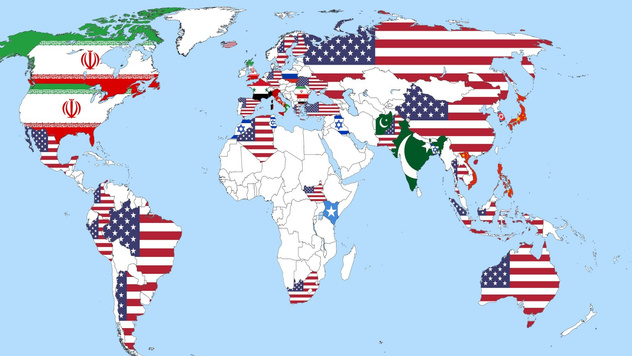 Карта: Какую страну граждане других стран считают максимальной угрозой