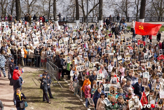 В Ярославле придумали новый формат проведения акции «Бессмертный полк» | Источник: Александра Мамонтова / 76.RU