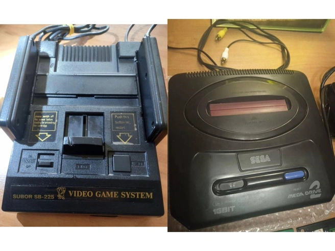 Вот они родимые&nbsp;— приставки Dendy и Sega | Источник: Сайт объявлений / скриншот