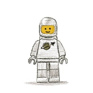 Художники собрали из LEGO фигуру космонавта в полный рост