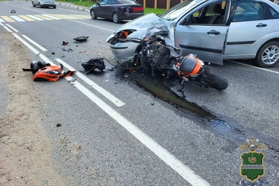Водитель Ford предстанет перед судом за ДТП с мотоциклистом