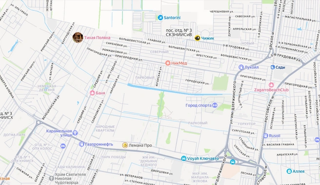 Водоем находится на северо-западе города  | Источник: Яндекс Карты
