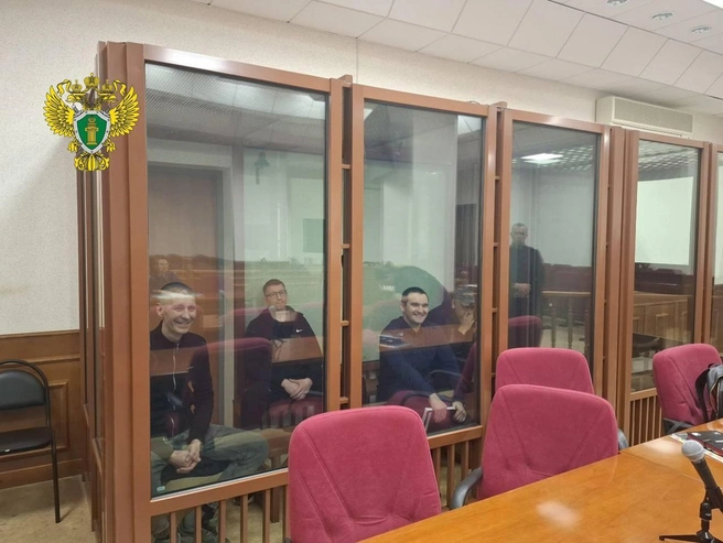 Слева направо участники банды: Александр Герасимов, Дмитрий Атаманов, Дмитрий Стороженко и Вячеслав Силуянов | Источник: прокуратура Свердловской области