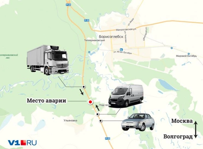 ДТП случилось на московской трассе в 11:30 по мск | Источник: Анна Рыбакова