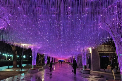 Ставрополь включил весенний режим подсветки тоннеля