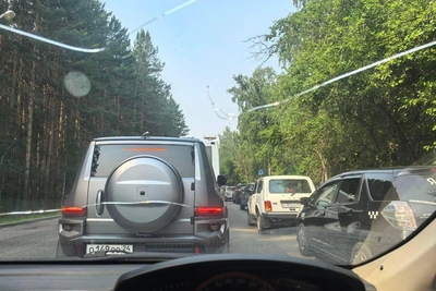 В Красноярске из-за приезда Медведева перекрыли дороги