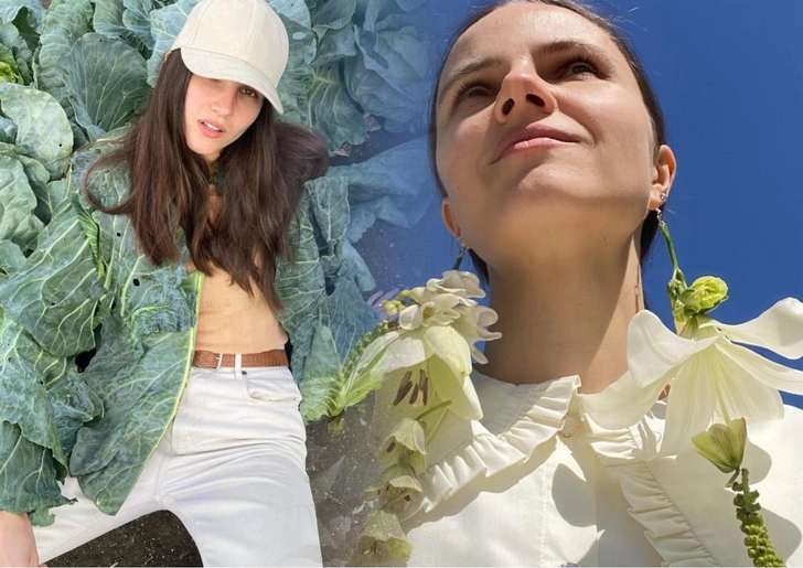 одежда из овощей, одежда из фруктов, одежда из цветов, фото одежды из овощей и фруктов, необычная одежда из растений, мода из овощей и фруктов, дизайнер из Краснодара одежда из овощей, экстравагантные образы из природы | Источник: Социальные сети