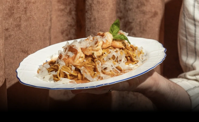 Паста с морепродуктами | Источник: viarossa.ru