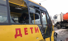 Хвост автобуса всмятку. В ДТП на юго-востоке Москвы пострадали пятеро детей