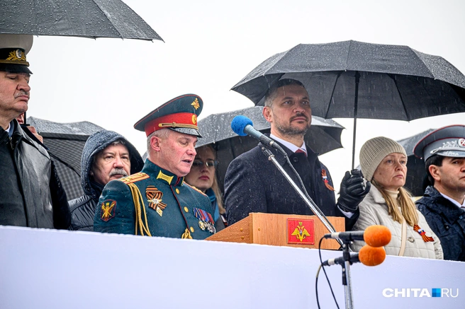 Парад 2023 года | Источник: Олег Фёдоров / CHITA.RU