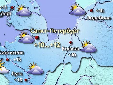 Петербург ждёт дождь ночью, в Москве сухо