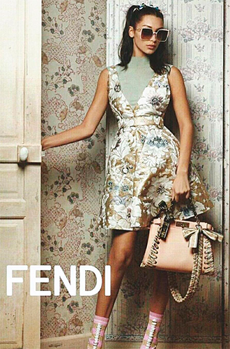 Белла Хадид в объективе Карла Лагерфельда для Fendi SS17