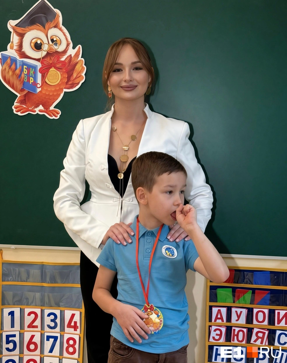 Вова тоже стал первоклассником | Источник: Елена Мамаева 