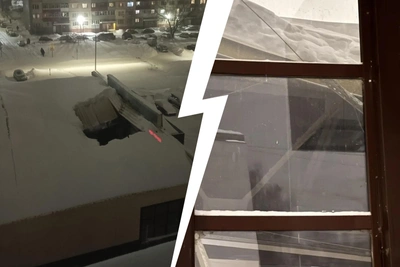 Крыша магазина в Рыбинке обрушилась под тяжестью снега