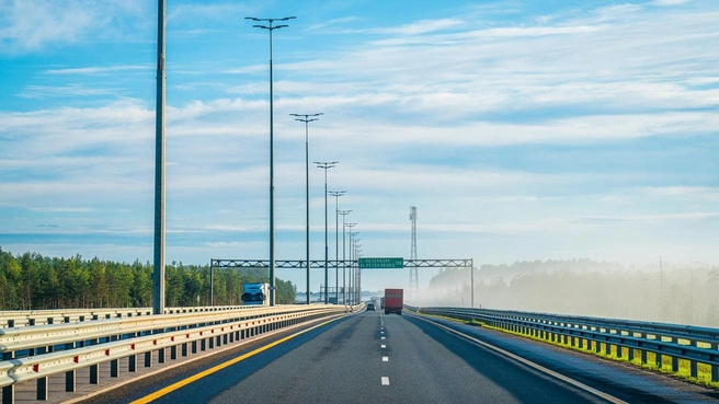 В Тосненском районе началось строительство транспортной развязки на трассе М-11 «Нева» | Источник: Пресс-служба правительства России