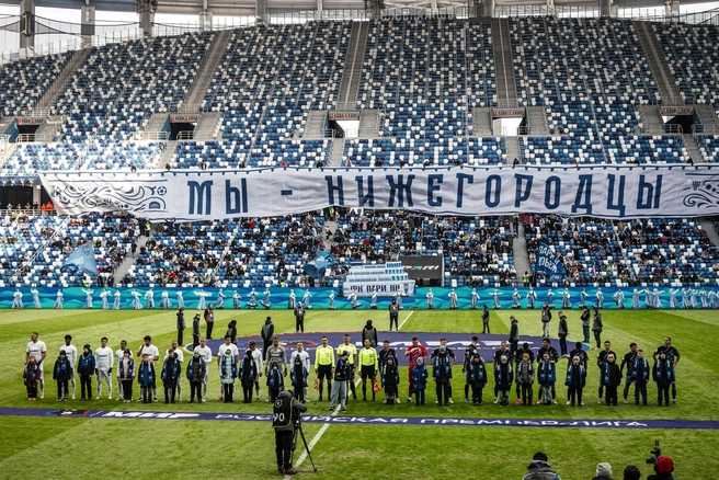 На нижегородском стадионе сейчас идет ремонт | Источник: «Пари Нижний Новгород» / Vk.com
