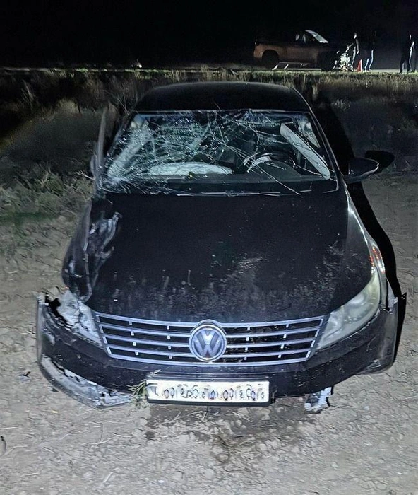 В Нефтекумском округе столкнулись Toyota и Volkswagen | Источник: Госавтоинспекция Ставропольского края