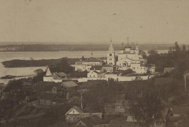 Вид на Печерский Вознесенский монастырь (1860–1870 годы) | Источник: pastvu.com