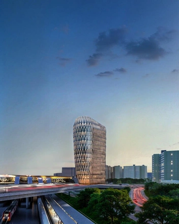 Второе здание будет меньше — в нем всего 28 этажей | Источник: kleinewelt architekten / T.me