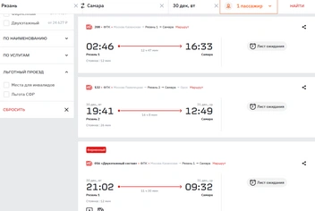 В основном покупали вечерние билеты | Источник: ticket.rzd.ru