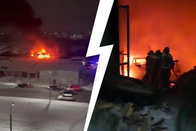 Fire Engulfs Yaroslavl Auto Shop, Loud Explosions Reported