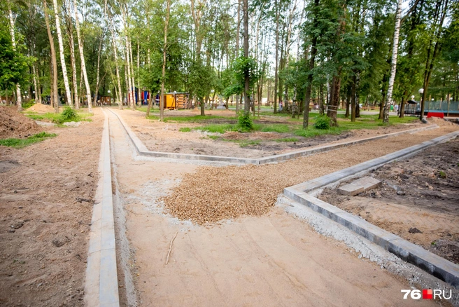 В парке сделают новые дорожки | Источник: Кирилл Поверинов / 76.RU