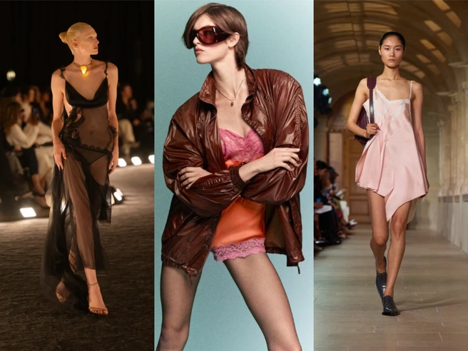 Тренд последних лет | Источник: schiaparelli.com / ysl.com / victoriabeckham.com