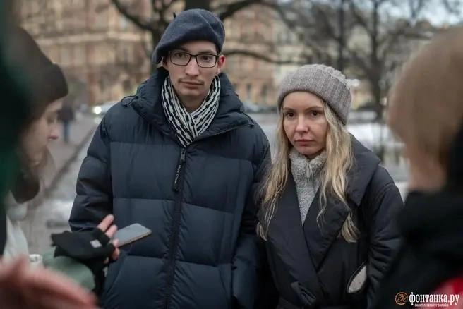 Павел Крисевич вместе с женой Еленой в Петербурге | Источник: Андрей Бок / «Фонтанка.ру»