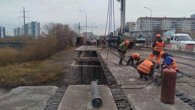 Мэр опубликовал фото работ | Источник: Максим Афанасьев / t.me