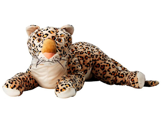 Мягкая игрушка леопард, Икеа, 80 см, Индонезия, для детей от 1,5 лет