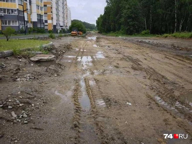 А это&nbsp;— на прошлой неделе после дождей | Источник: читатель 74.RU