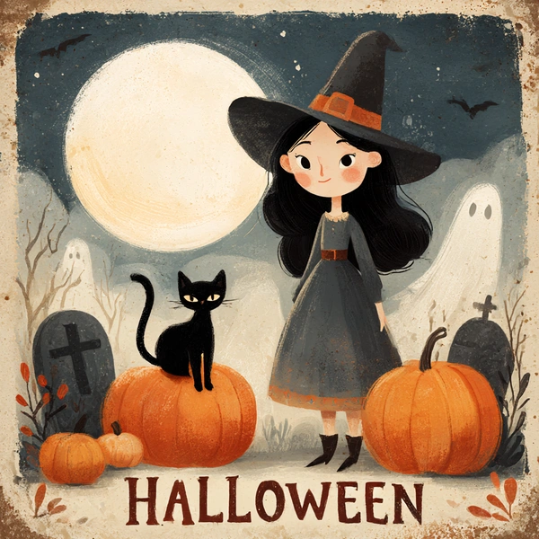 хэллоуин, хэллоуин 2025, тыква на хэллоуин, образ на хэллоуин, хэллоуин в россии, открытки на хэллоуин, картинки на хэллоуин, открытки, хэллоуин 2025 открытки  | Источник: Midjourney