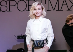 Полина Гагарина на открытии бутика Sportmax